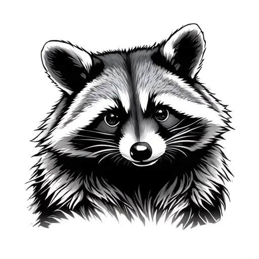 Welding Racoon tattoo design idea