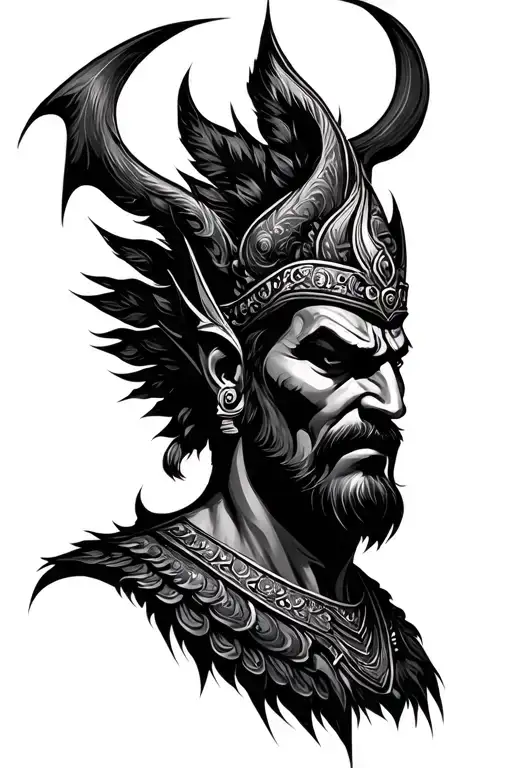 Ravana tattoo design idea