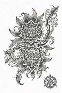 Generate references for a tattoo on the wrist in Slavic style, the tattoo should carry the meaning of the fight against hypocrisy tattoo design idea