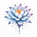 add trajectories surrounding lotus. use dark space colors replace the lighter pedals with darker colors tattoo design idea
