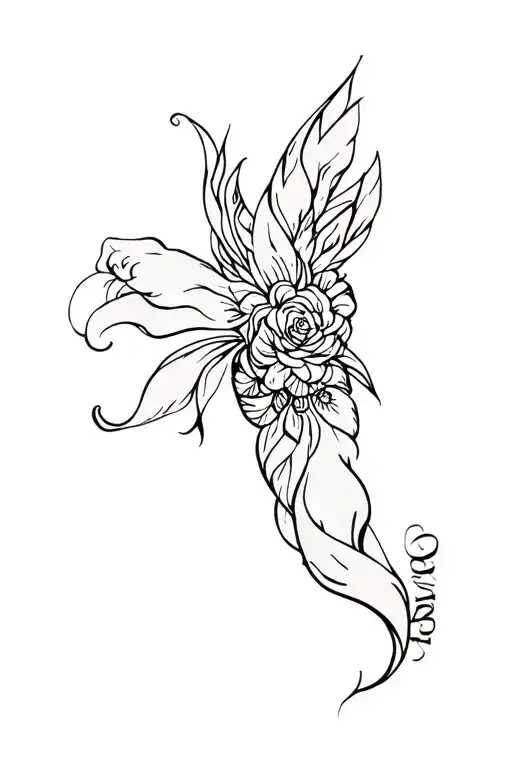 Lesbian tattoo design idea
