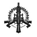 Gun m16 tattoo design idea