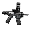 Gun m16 tattoo design idea
