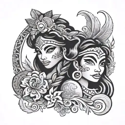 name Moana tattoo design idea