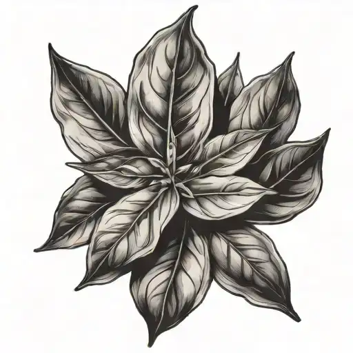bay leaf tattoo design idea