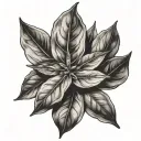 bay leaf tattoo design idea