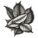 bay leaf tattoo design idea