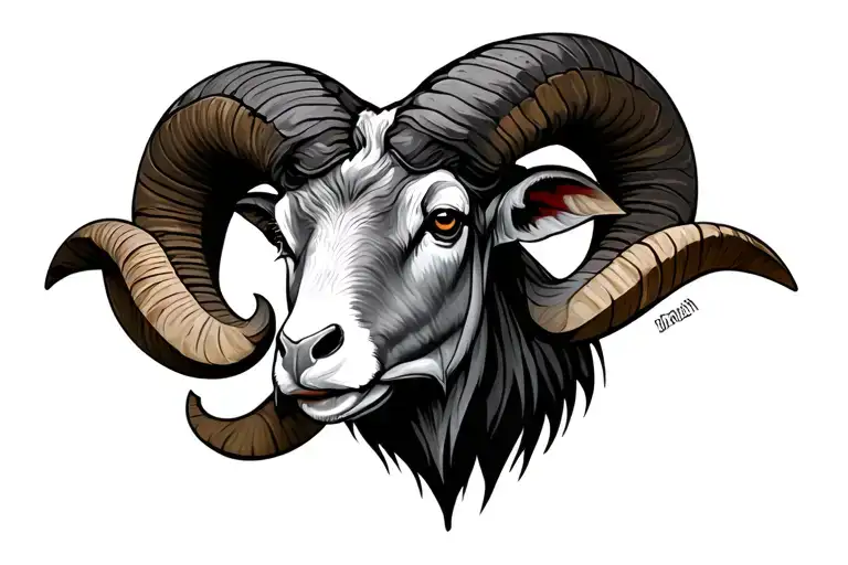 aries ram tattoo design idea