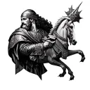 King Baldwin IV of Jerusalem tattoo design idea