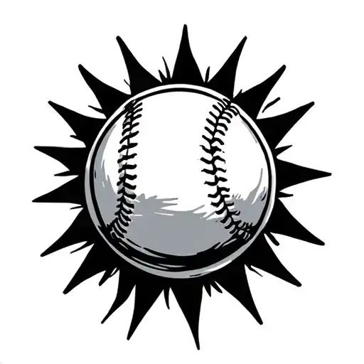 3 stars, baseball, sun, scuba diving, island, tattoo design idea