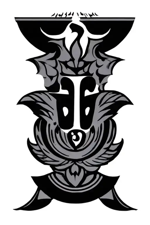 Sanskrit sh 1 uniform tattoo design idea