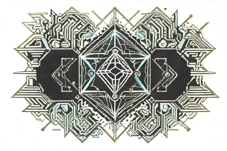 diamond tattoo design idea
