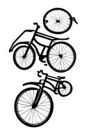 bicycle outdoors tattoo design idea