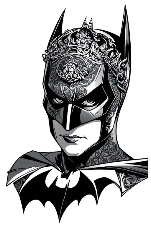 queen waste louve mask Batman tattoos on the body tattoo design idea