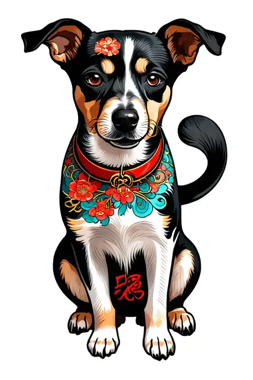 dog tattoo design idea