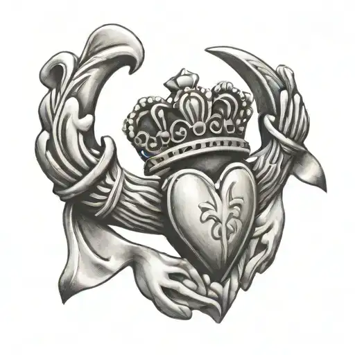 Claddagh tattoo design idea