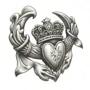 Claddagh tattoo design idea
