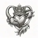 Claddagh tattoo design idea