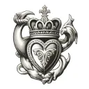 Claddagh tattoo design idea
