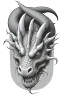 reptile hand tattoo design idea