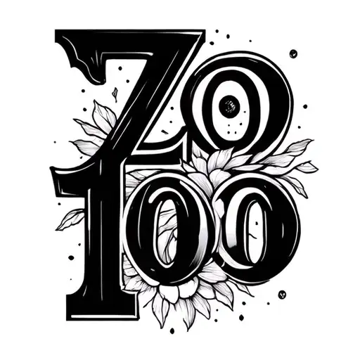 A tattoo that will symbolize the perception from zero to 100 means that no matter what we do, everything we do is good.  tattoo design idea