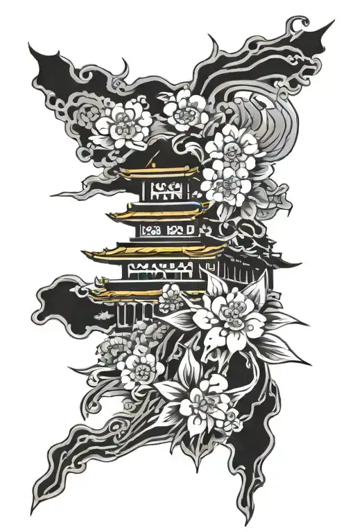 japan style tattoo design idea