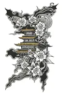 japan style tattoo design idea