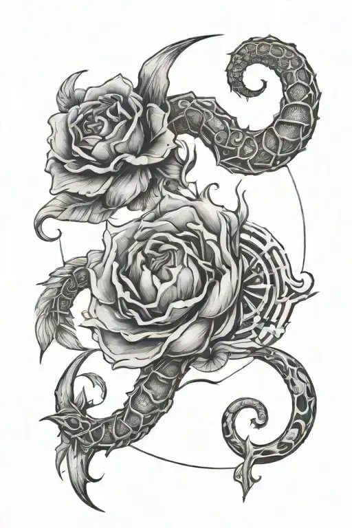 Cancer, Virgo, Pieces and Capricorn zodiac sign tattoo tattoo design idea