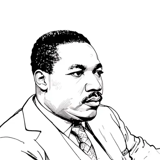 marcus garvey malcolm x martin luther king sitting tattoo design idea