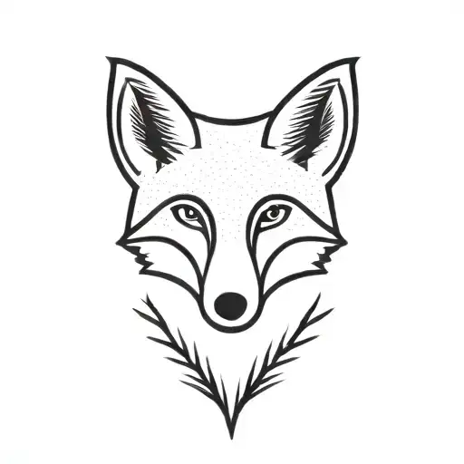Fox tattoo design idea