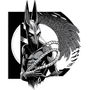 anubis and scale and ascending soul leaving the body tattoo design idea