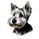 Westie tattoo design idea