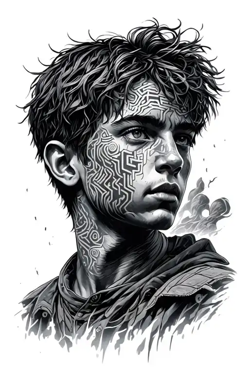 maze runner tattoo design idea
