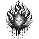 Fire And Rain tattoo design idea