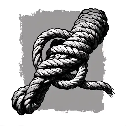 Rope Knot Around Forearm Sleeve&nbsp;Tattoo tattoo design idea