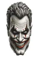 joker face tattoo design idea