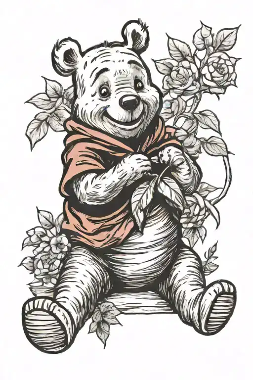 Winnie the Pooh tattoo design idea