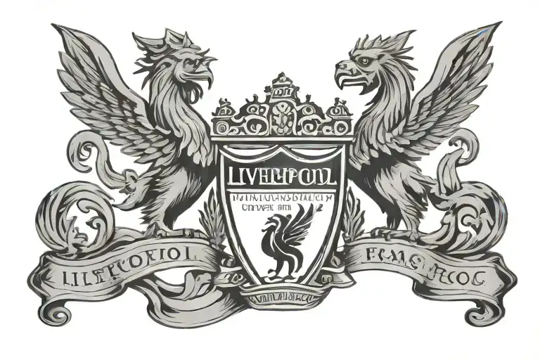 liverpool fc badge tattoo design idea