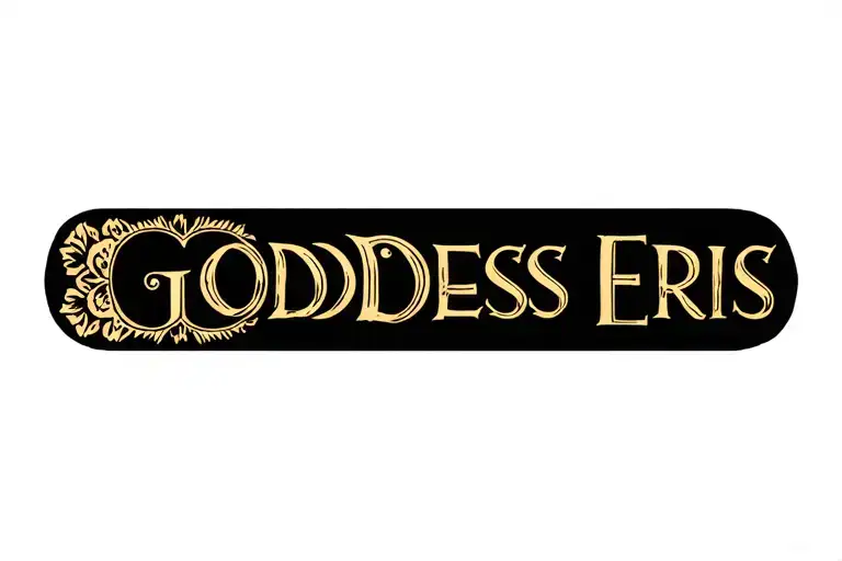 goddess Eris tattoo design idea