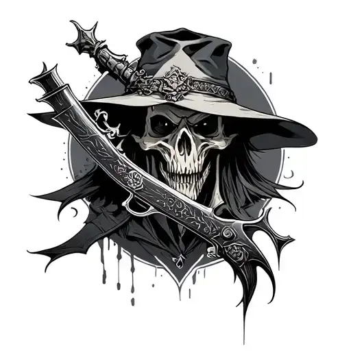 Bloodborne Hunters Mark tattoo design idea