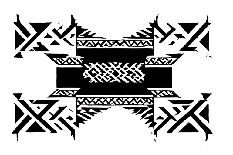 keffiyeh Palistinan pattern inspired band tattoo tattoo design idea