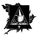 holy grail inside a triangle tattoo tattoo design idea
