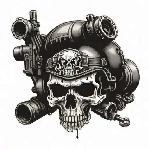 Tanks t 72 skull in helmet phone inscription first bloody greek tattoo design idea