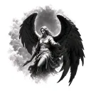 Angel Raphael tattoo design idea