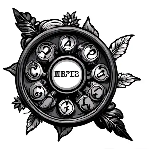 Russian Roulette tattoo design idea