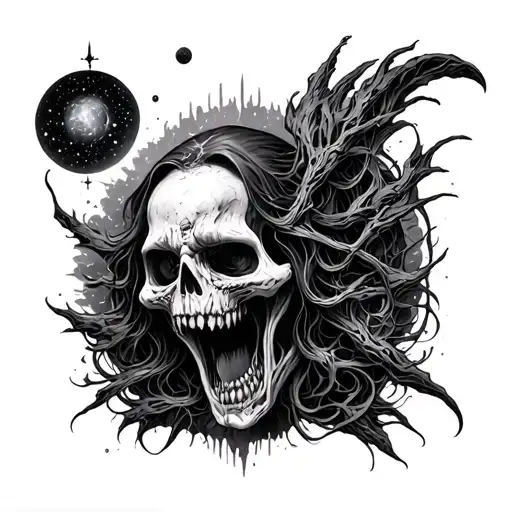Cosmic Horror tattoo design idea