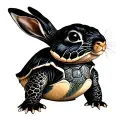 Jisoo Turtle Rabbit Kim Taehyung tattoo design idea
