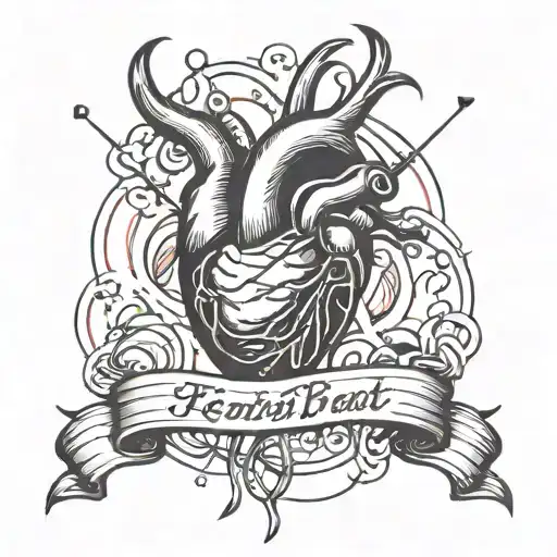 Heartbeat line tattoo design tattoo design idea