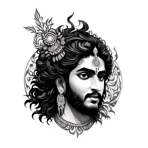 karna surya kavach tattoo design idea