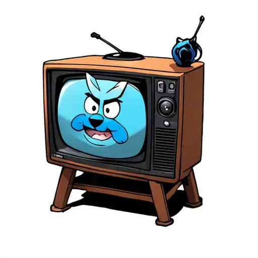 bluey tv show tattoo design idea
